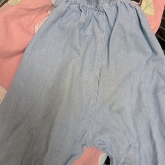 Lil Cactus Girls Toddler Bird Floral Top and Denim Ruffle Pants Set Outfit 2T - Picture 4 of 5